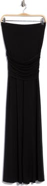 Helmut Lang Sash Strapless Maxi Dress