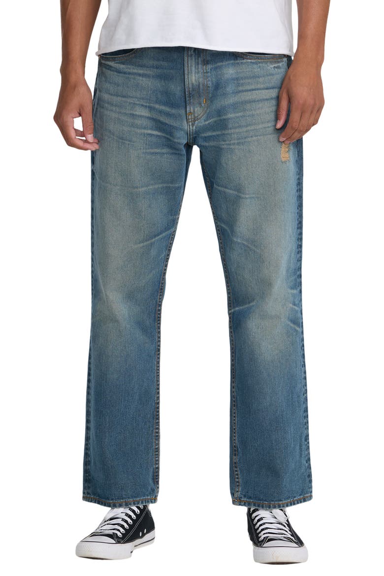 True Fit Straight Leg Jeans, Main, color, LIGHT VINTAGE INDIGO