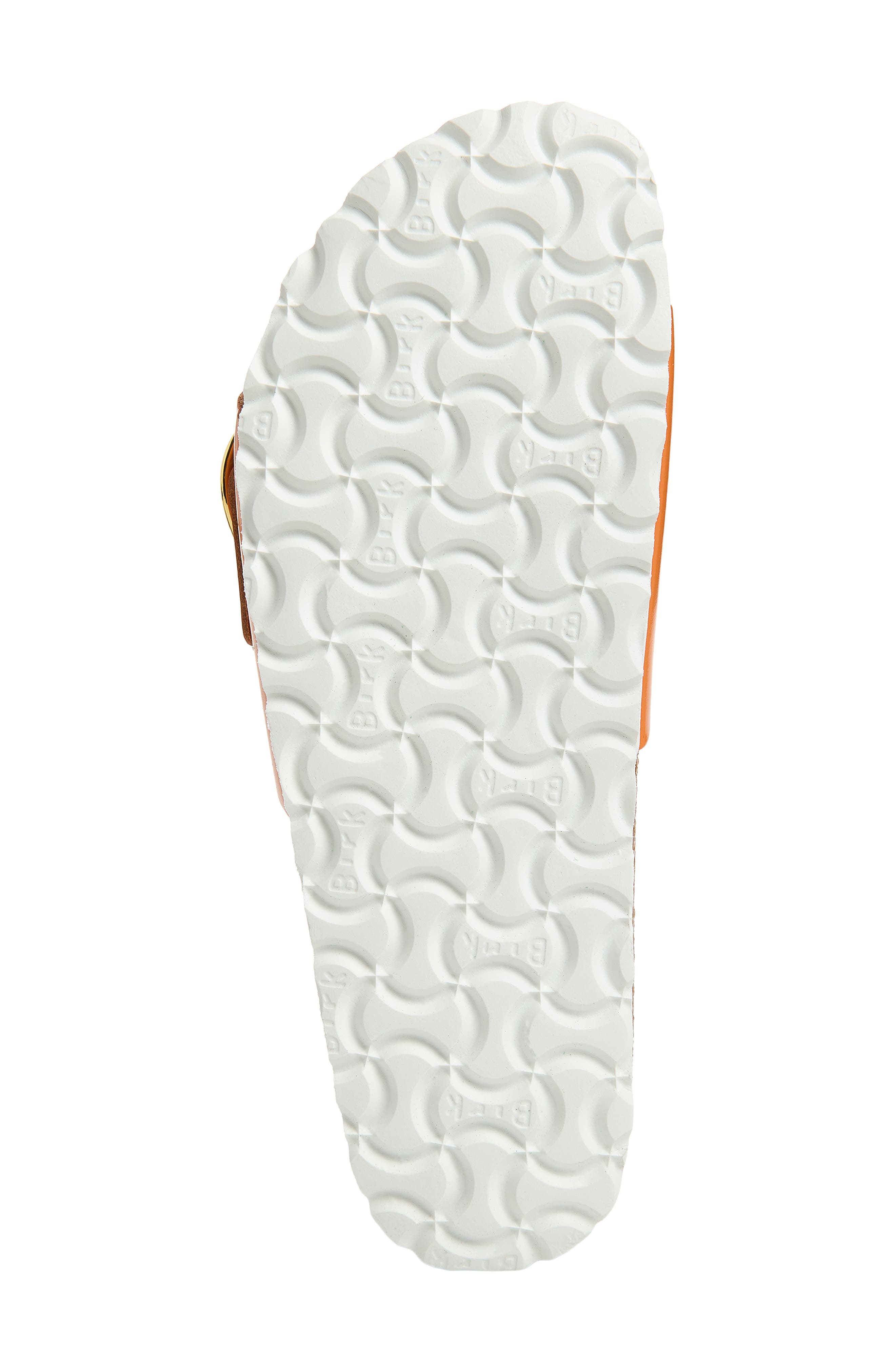 Madrid Big Buckle Slide Sandal, Alternate, color, KURKUMA HIGH SHINE