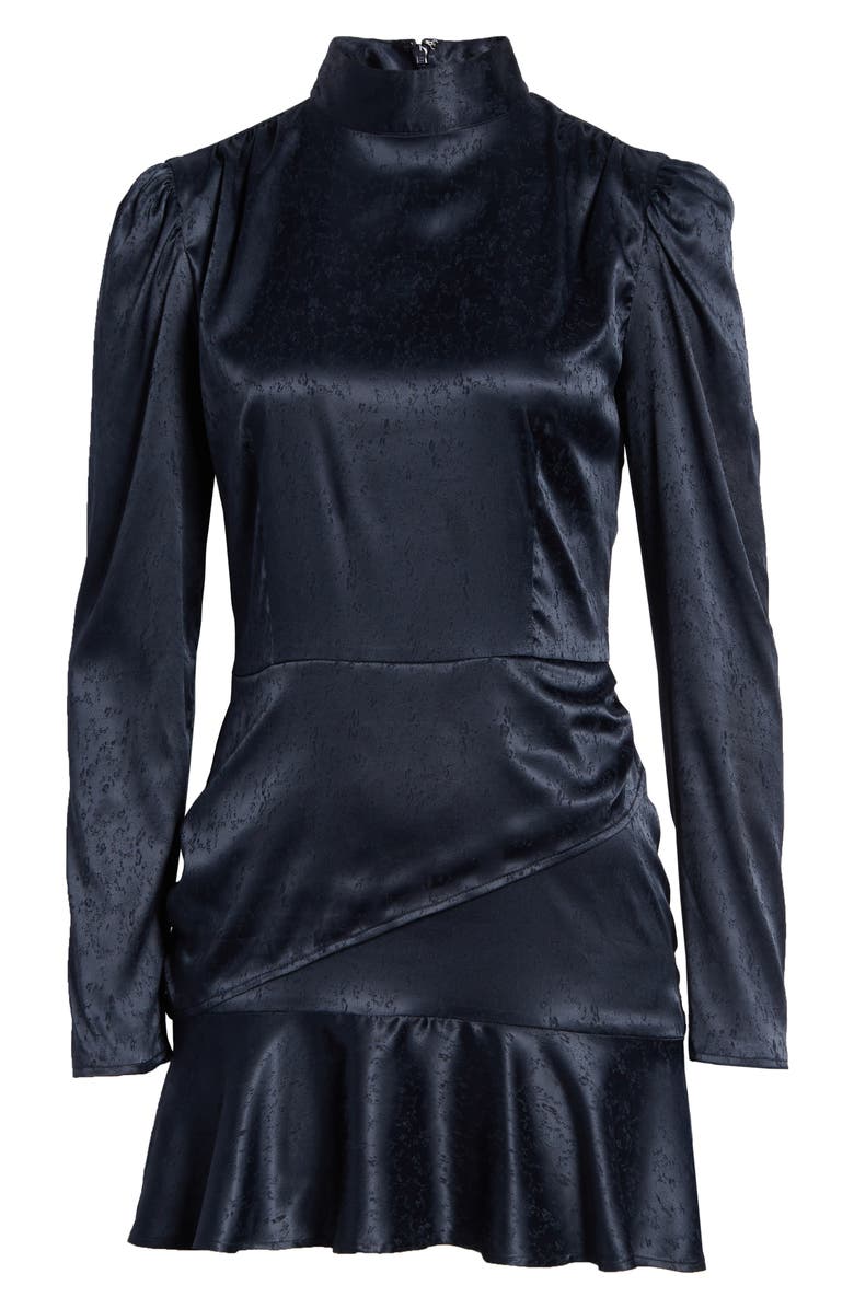 Something Navy Ruffle Hem Minidress, Alternate, color, 