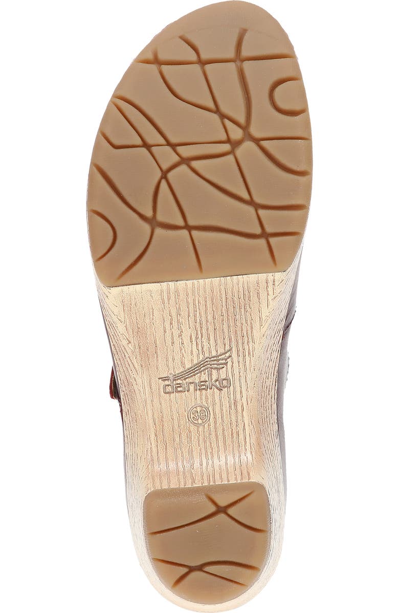 Dansko Lilah Mary Jane Platform Pump, Alternate, color, Red Waxy Burnished