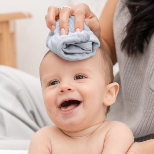 Comfy Cubs Baby Muslin Cotton Washcloths In Slate