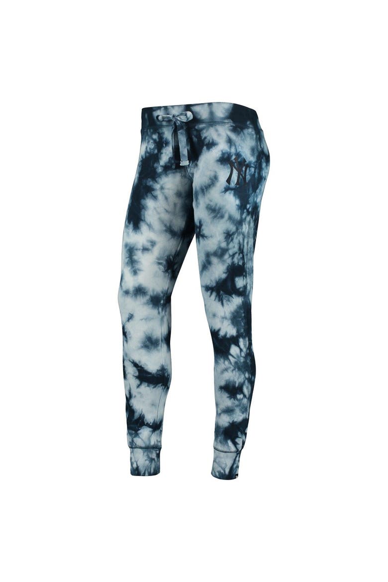 Women's New Era Navy New York Yankees Tie-Dye Jogger Pants, Alternate, color, Navy