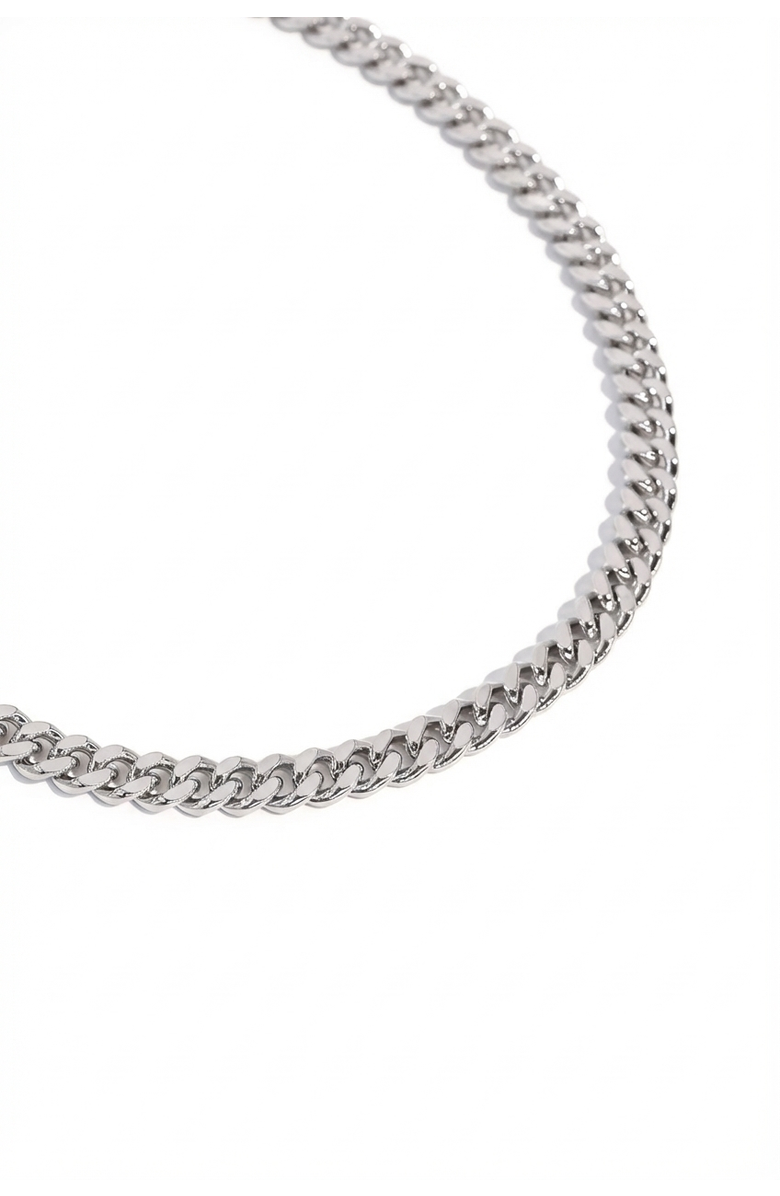 Joey Baby Silver Cuban Chain Necklace, Alternate, color, Silver