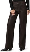 PAIGE Sasha Coated High Waist Wide Leg Jeans
