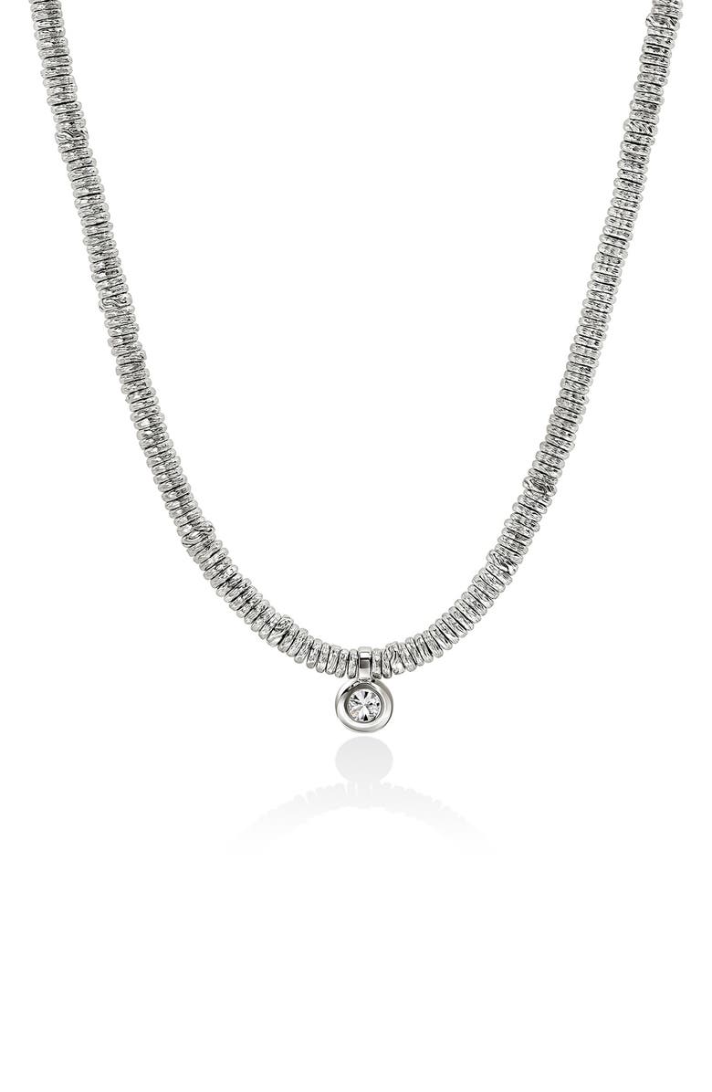 John Hardy Lovestruck<sup>™</sup> Heishi Lab Grown Diamond Pendant Necklace, Alternate, color, Silver