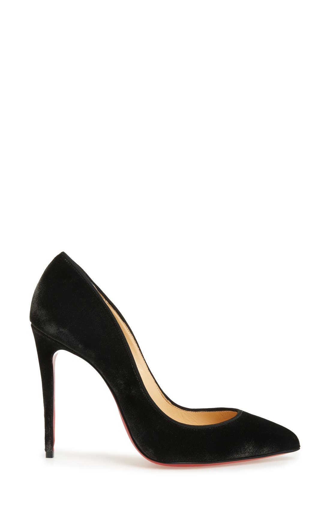 'Pigalle Follies' Pointy Toe Pump, Alternate, color, GREY VELVET