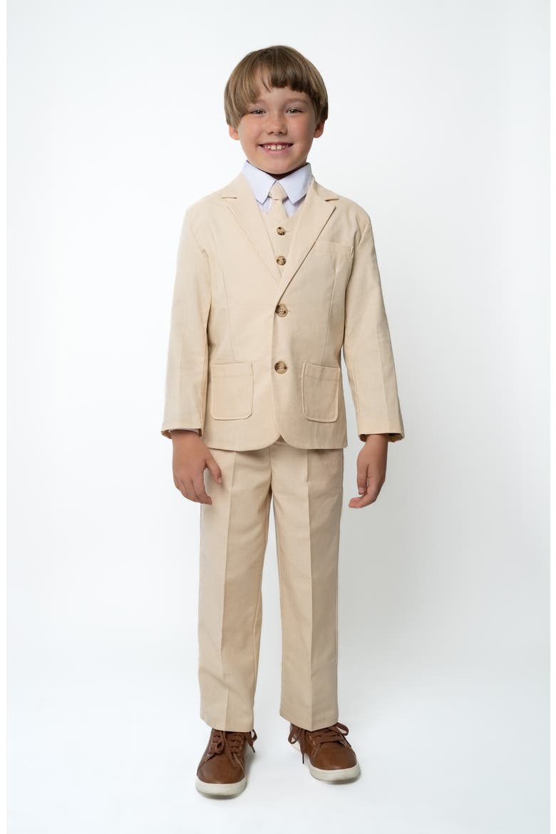 Kids' Leo 5-Piece Suit Set, Main, color, SAND