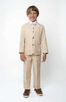 Kids' Leo Linen & Cotton Blend 5-Piece Suit Set