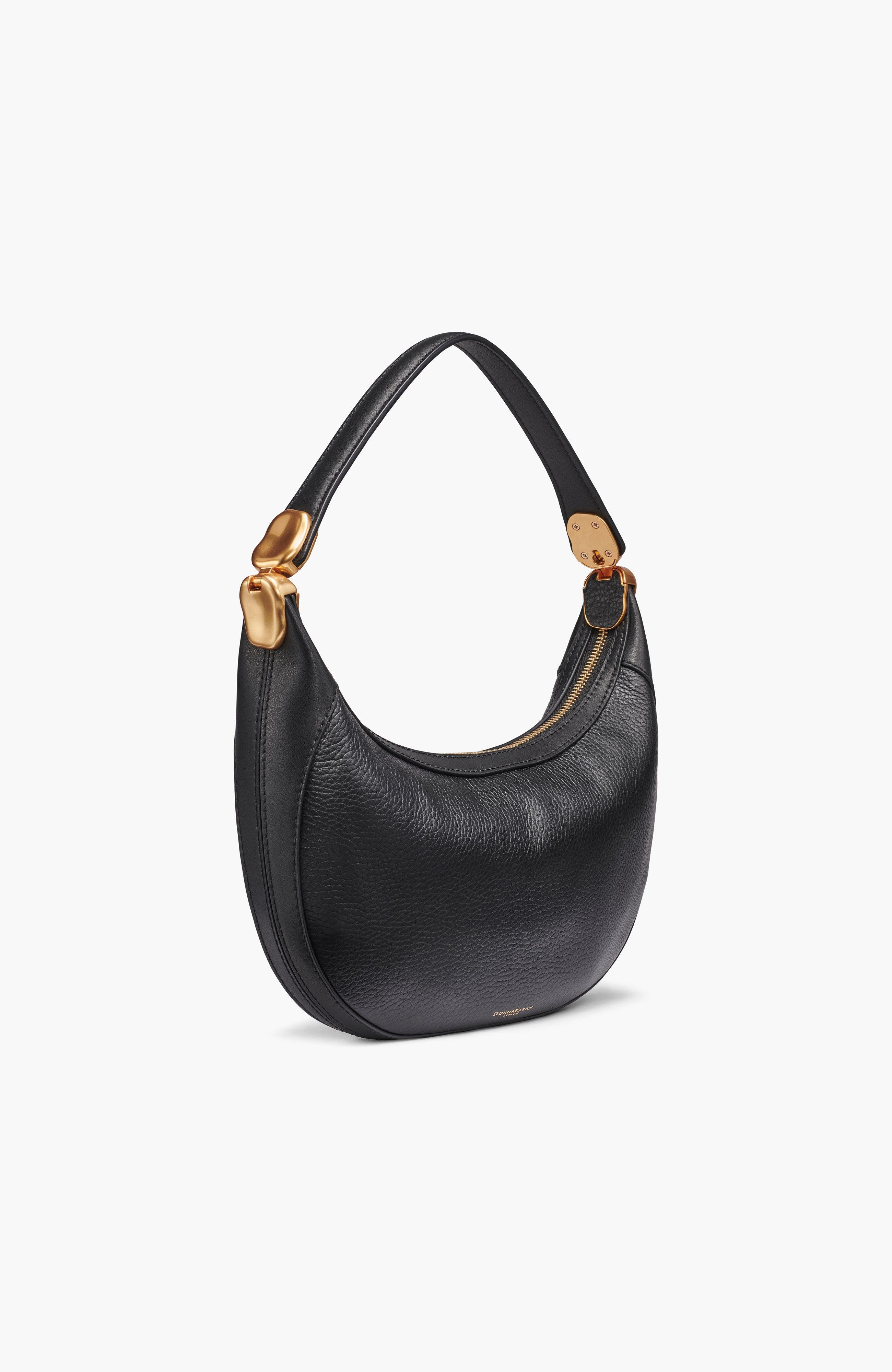 Donna Karan New York Serge Convertible Shoulder, Alternate, color, Black/Gold