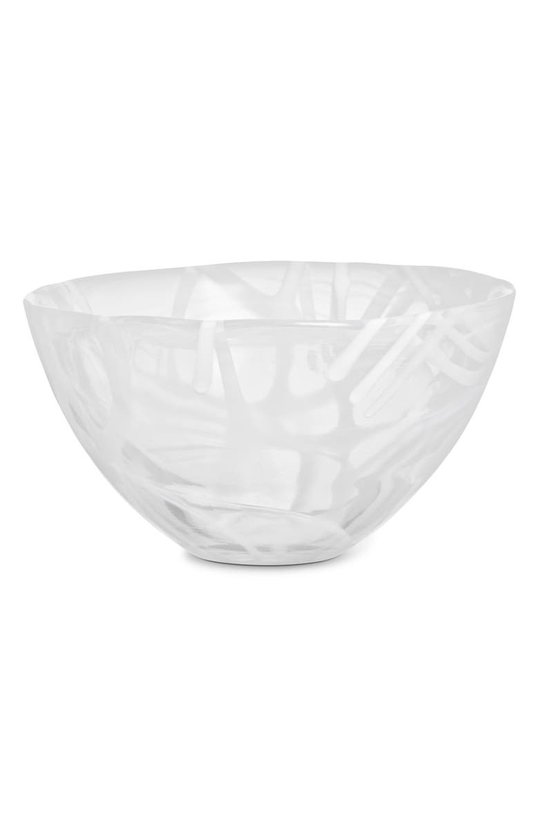 Kosta Boda Contrast Small Bowl, Main, color, White