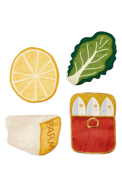 Caesar Salad Set of 4 Linen Napkins