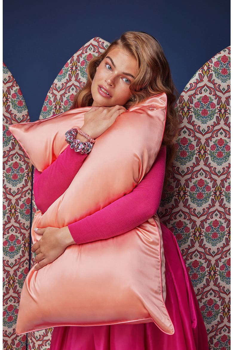 Chelsea Pure Silk Queen Pillowcase & Scrunchie Set (Limited Edition), Alternate, color, CHELSEA