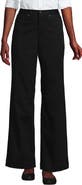 Lands' End High Rise 5 Pocket Wide Leg Chino Pants