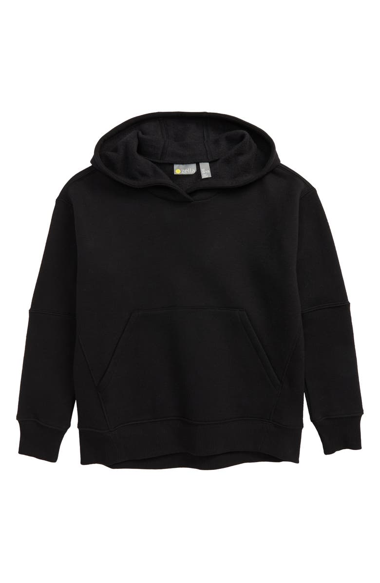 Zella Girl Kids' Cara Fleece Hoodie, Main, color,