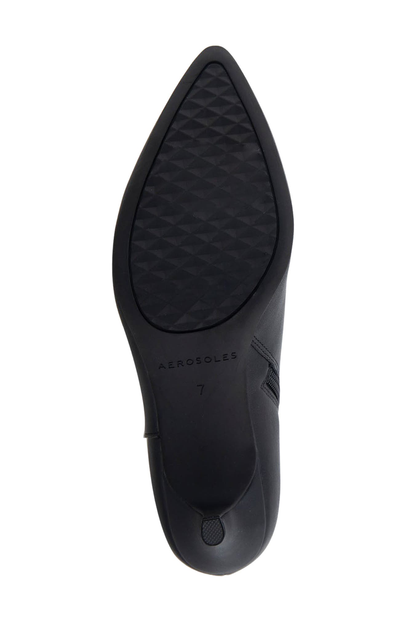 Aerosoles Edith Faux Leather Bootie, Alternate, color, Black