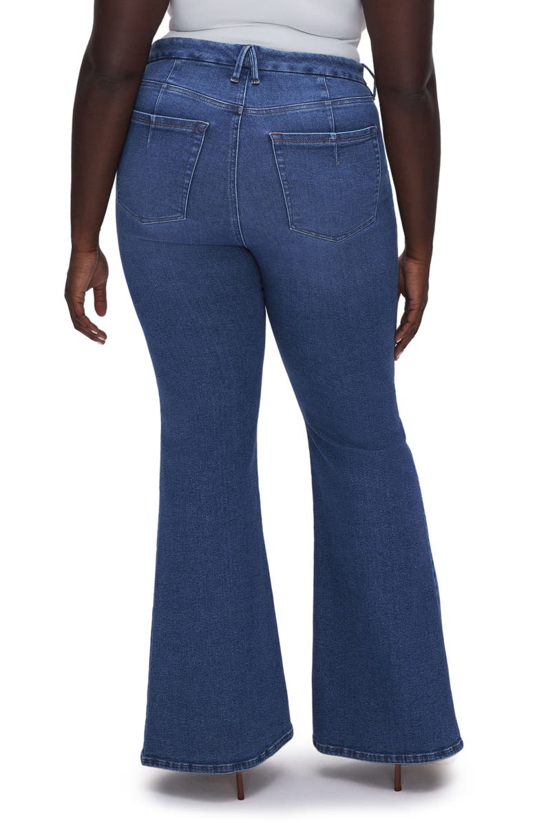 Good American Good Legs Flare Jeans, Alternate, color,