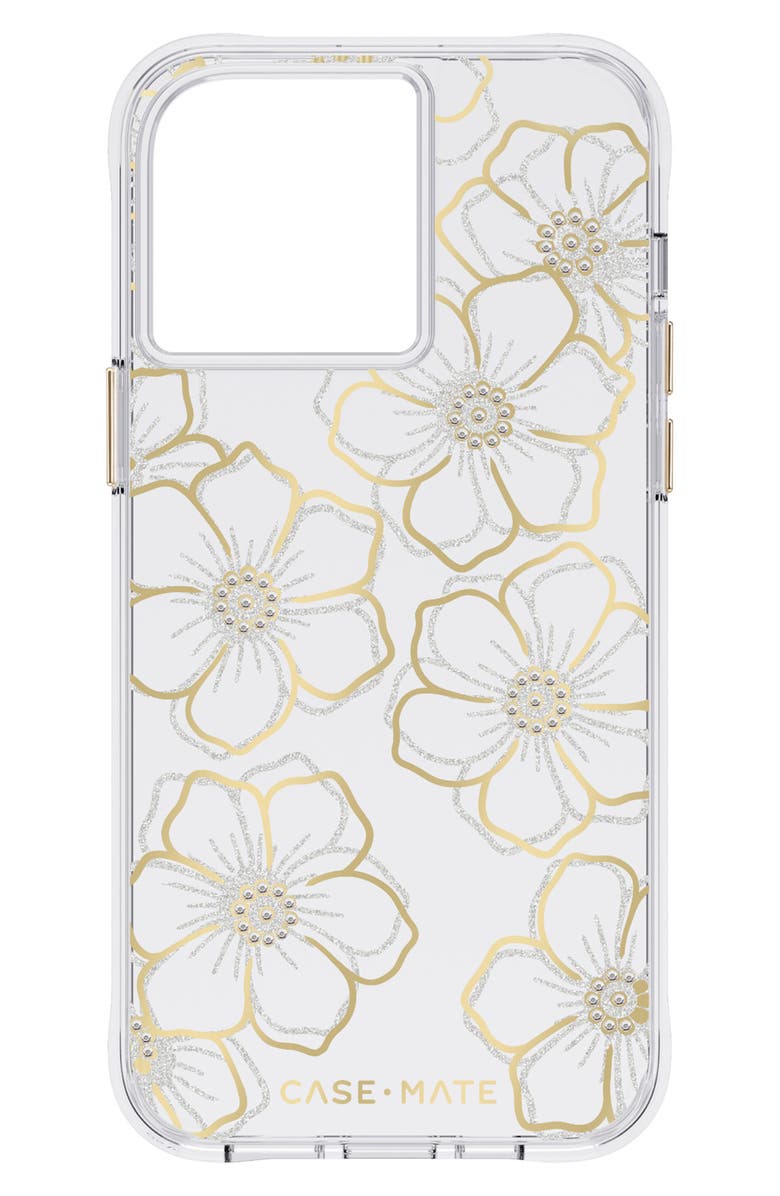 Case-Mate<sup>®</sup> Floral Gems 14 Pro Max iPhone Case, Main, color, 