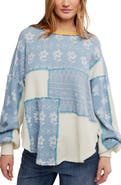 Free People Intimately FP Wildflower Patchwork Thermal Top
