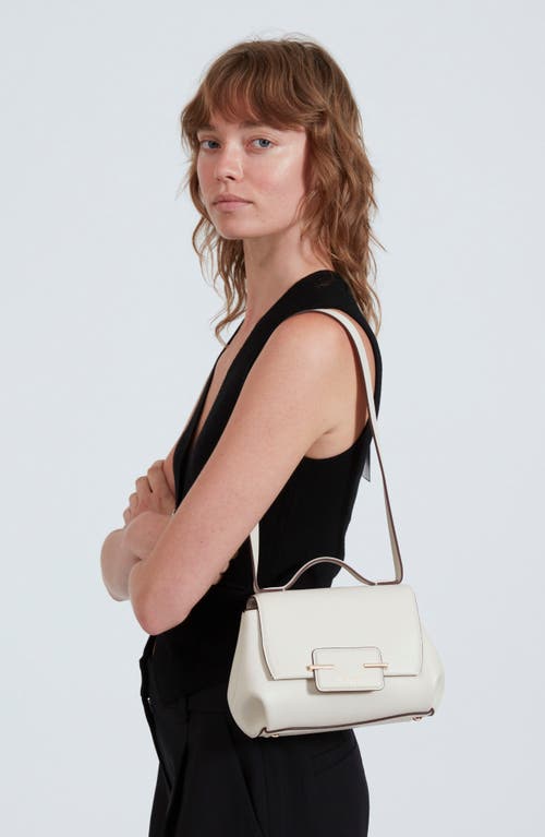 Rag & Bone Realm Leather Crossbody Bag In Antique White