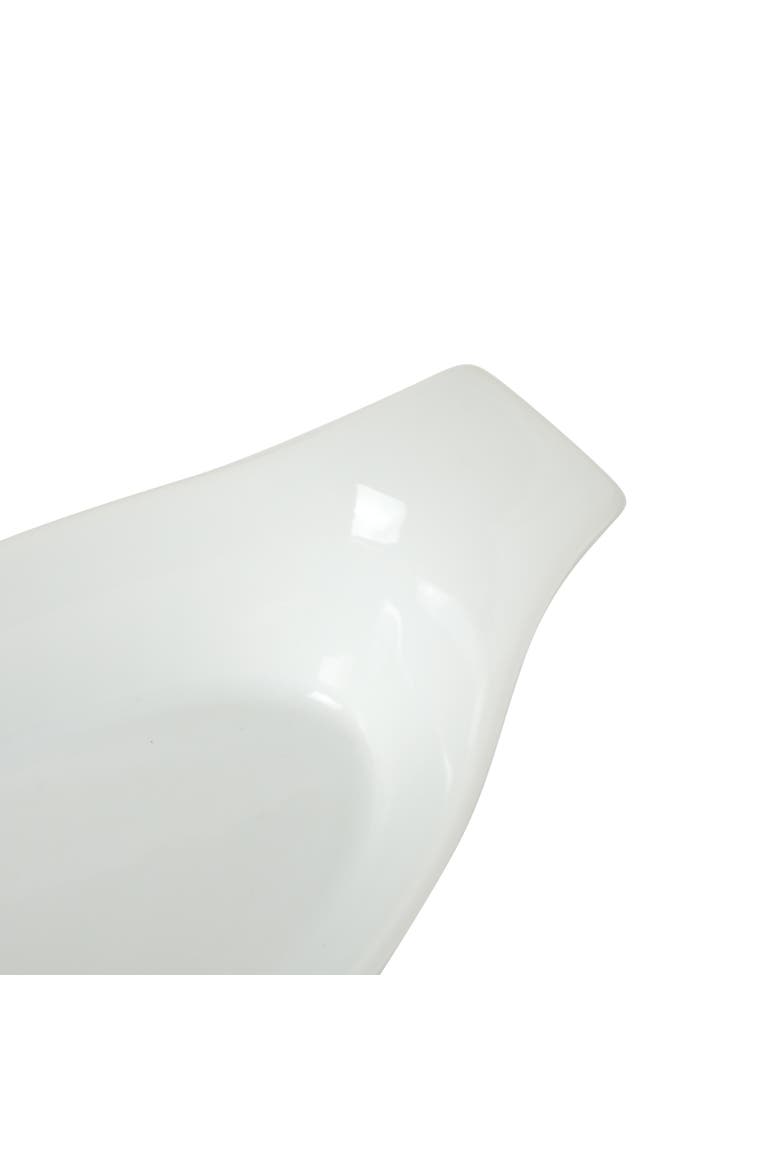 Gracious Dining 4-Piece Oval Au Gratin Stoneware Baking Dish Set, Alternate, color, White