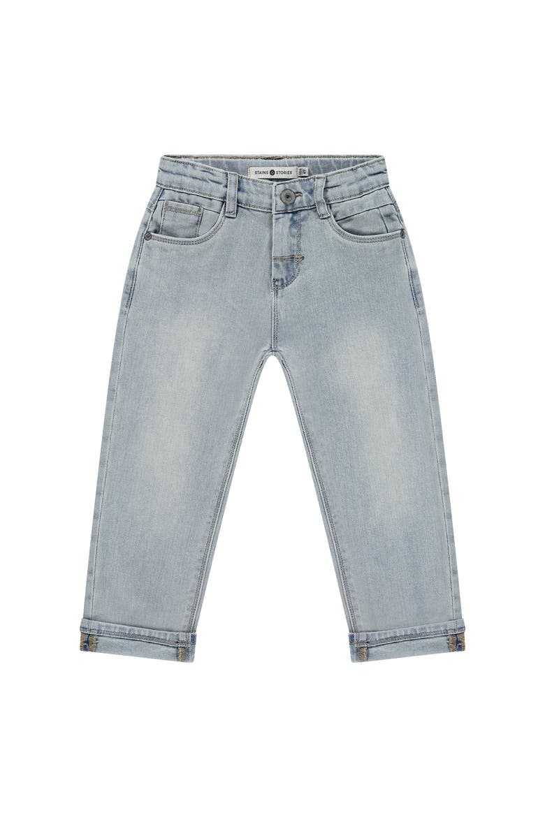 Wide Leg Classic Denim Pant, Main, color, Pale Blue Denim