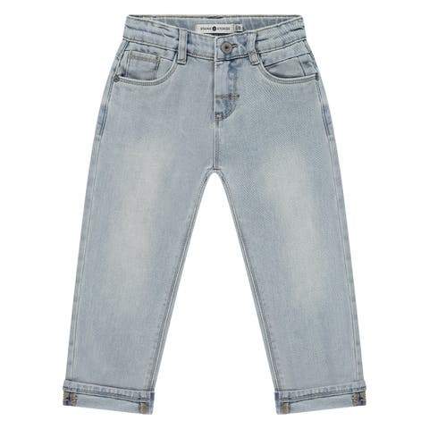 Wide Leg Classic Denim Pant (Toddler, Little Kid & Big Kid)