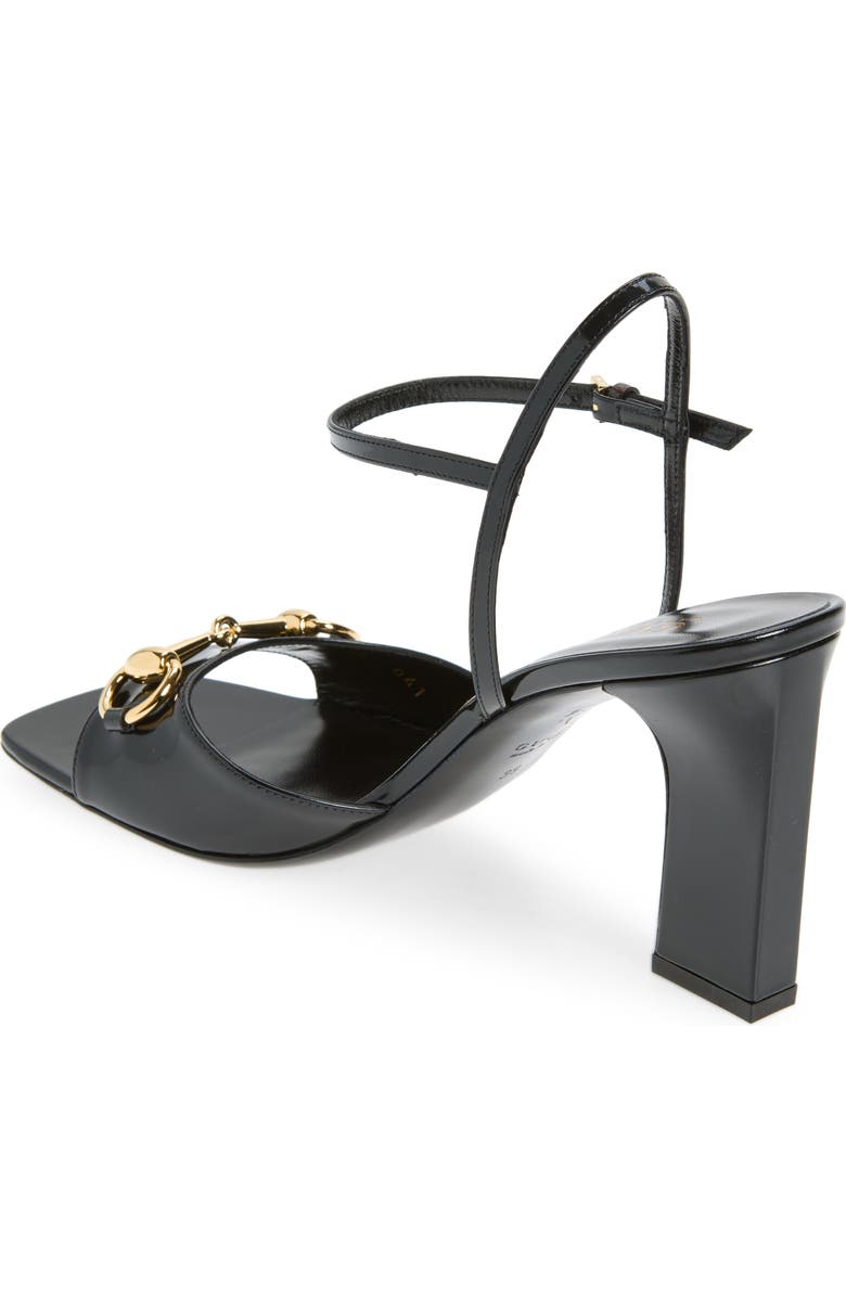 Gucci Signora Horsebit Sandal, Alternate, color, Nero