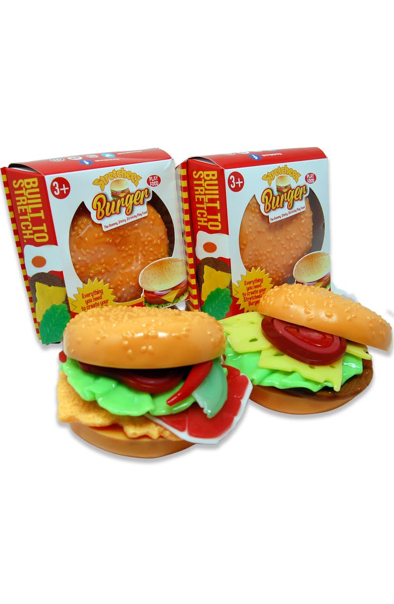 Stretcheez Hamburger 2pk Surprise Assorted Styles & Toppings, Main, color, Multicolored