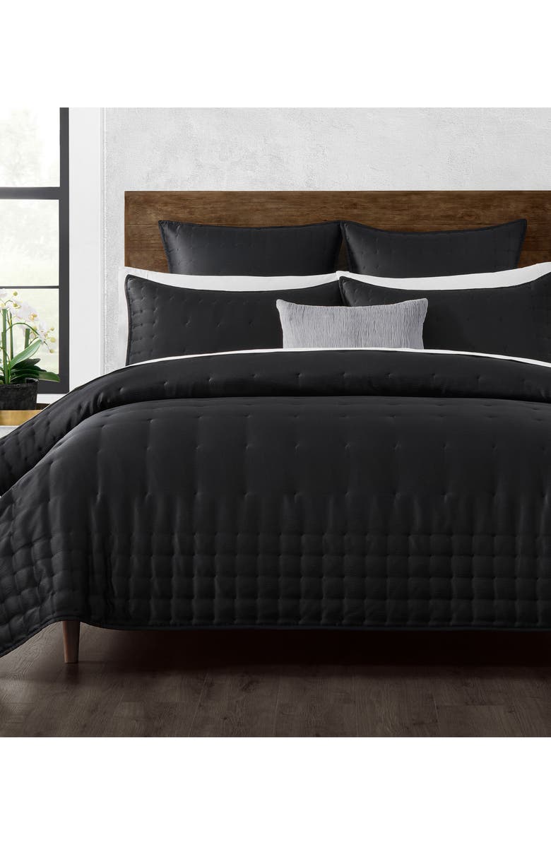 DONNA KARAN Hammered Silk & Cotton Blend Sham, Alternate, color, 