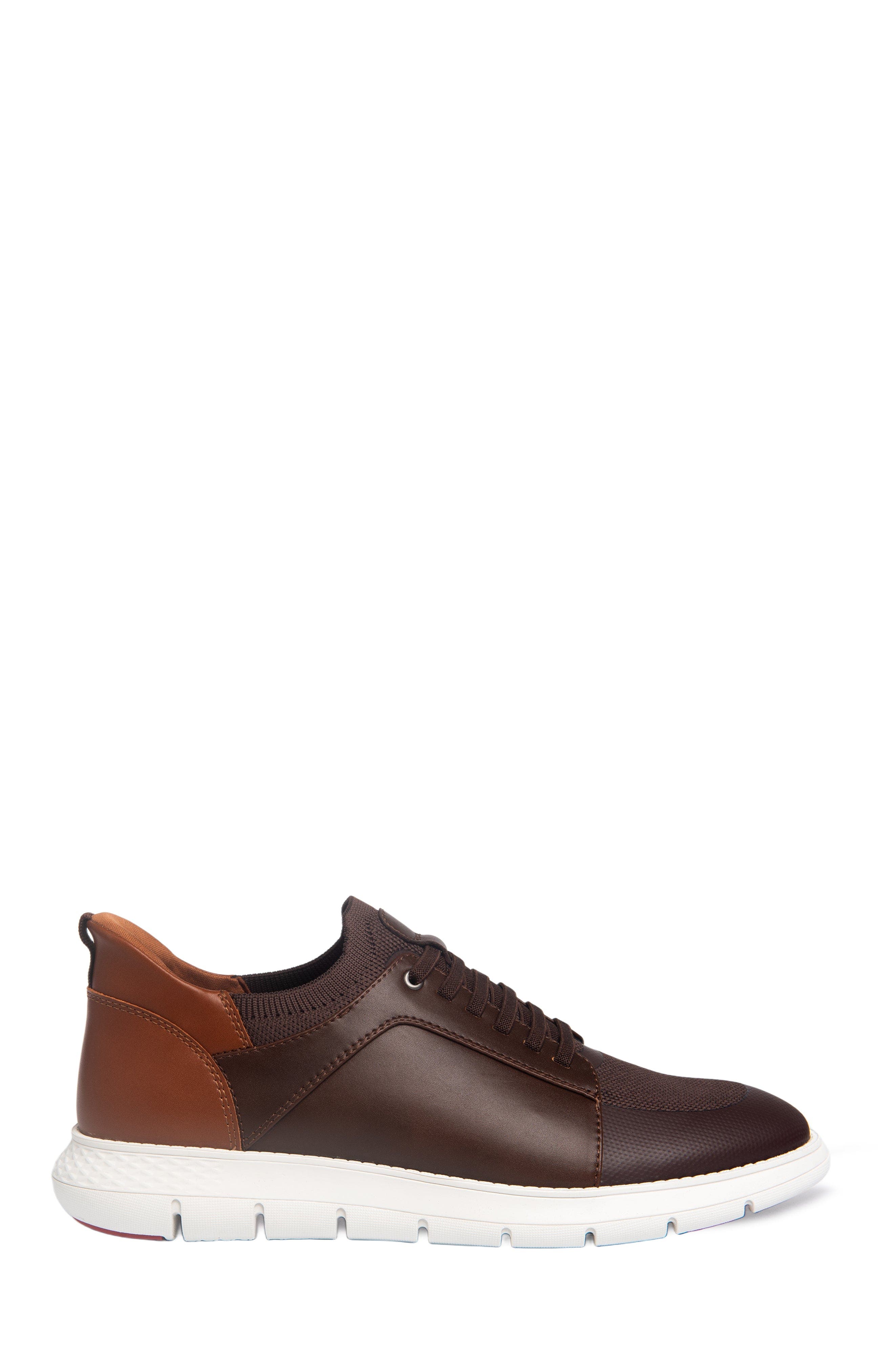 Newbury Street Hands Free Technology Lightweight Leather Sneaker, Alternate, color, Brown Napa Leather
