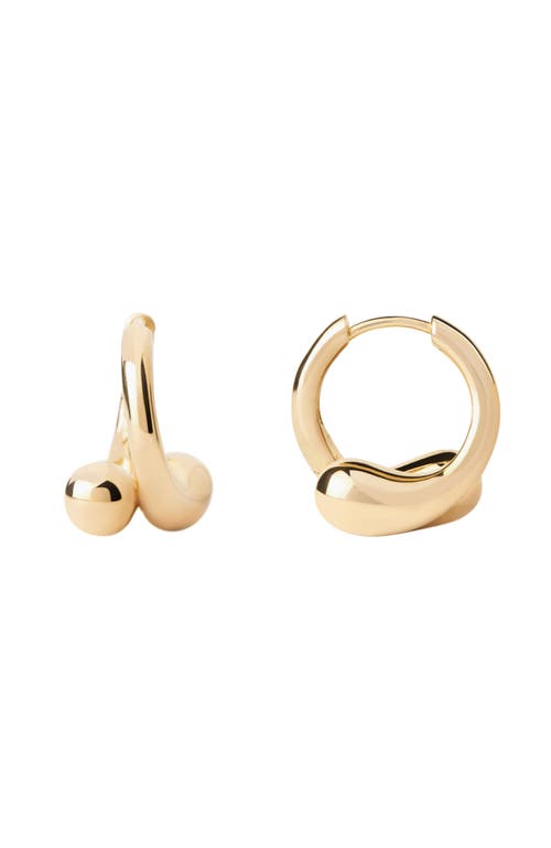 Pdpaola Loop Hoops In Gold