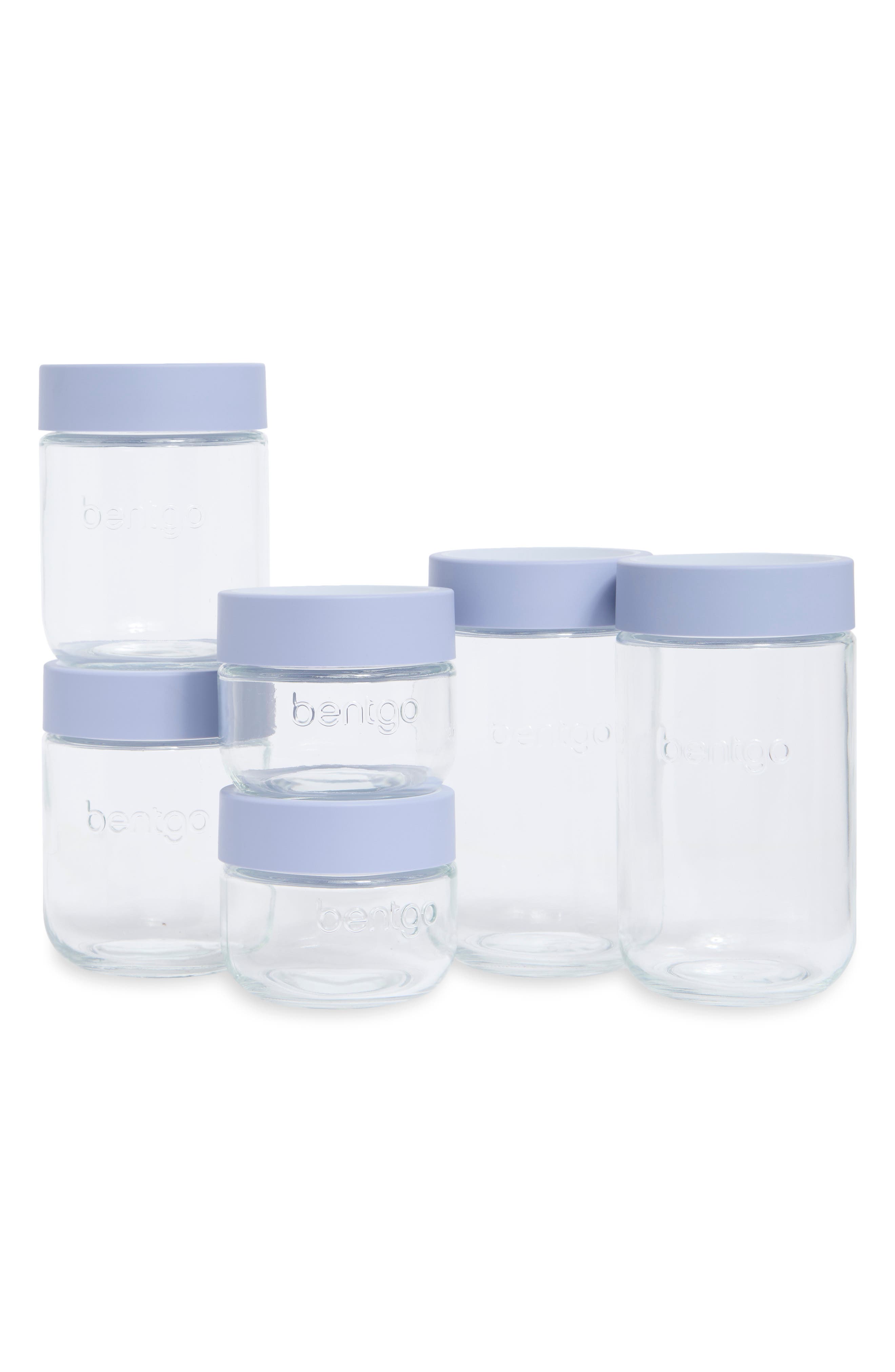 6-Piece Assorted Glass Container Set with Lids