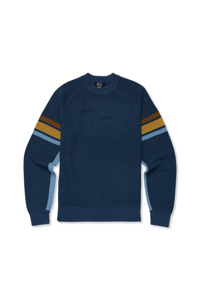 Libre Waffle Crew Sweater - Men's, Alternate, color, Deep Sea