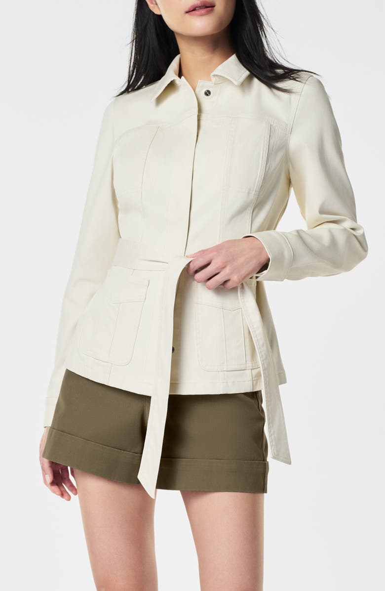 SPANX<sup>®</sup> Stretch Twill Shirt Jacket, Main, color,