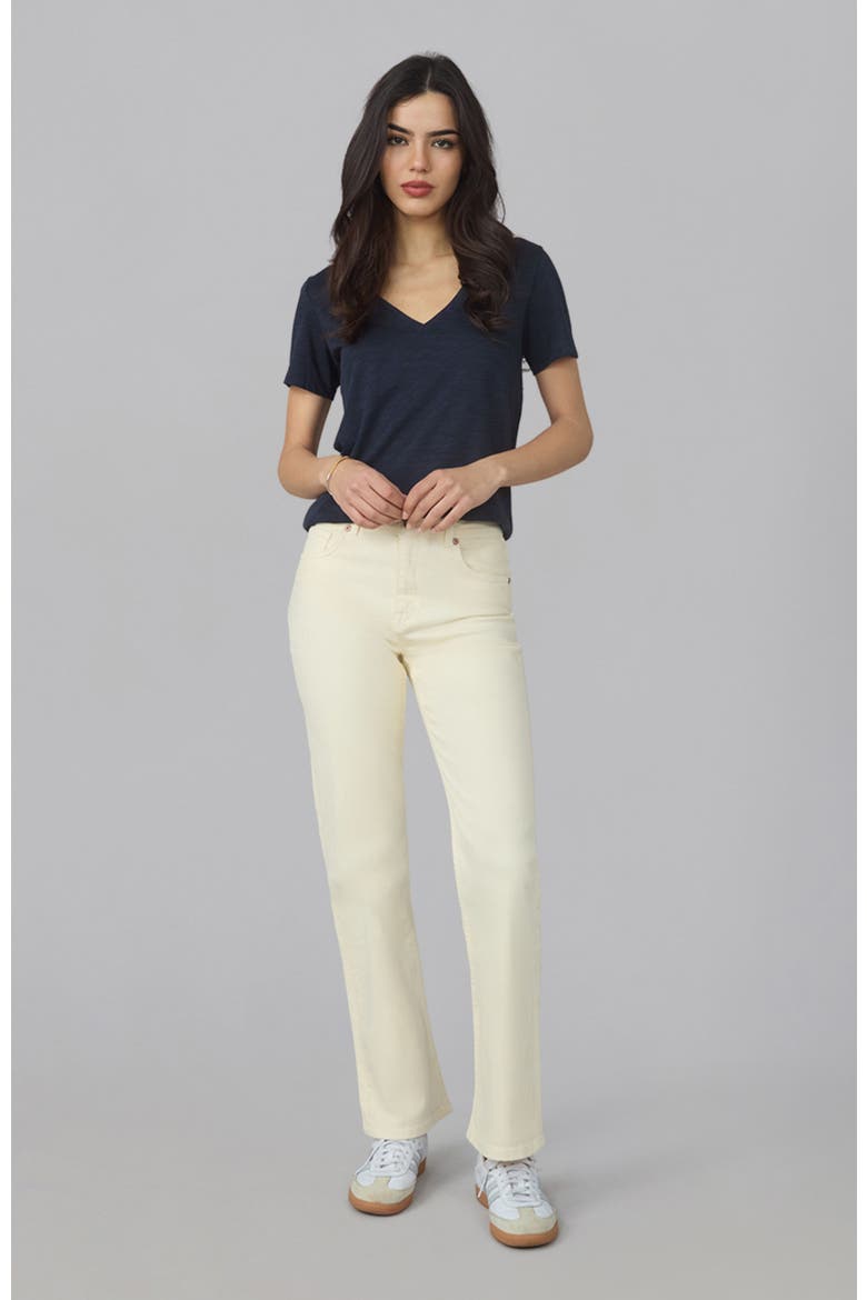 Denver High Rise Straight Jeans, Alternate, color, RAW
