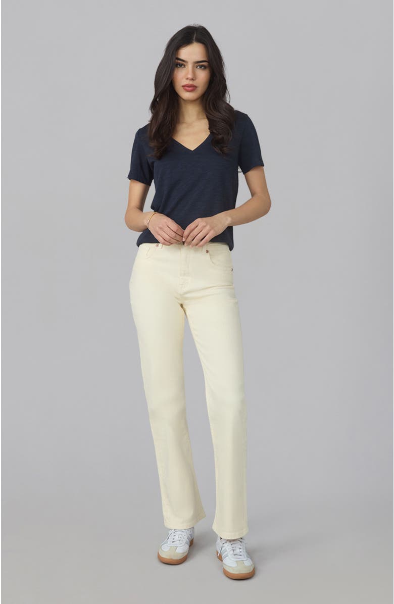 Lola Denim Denver High Rise Straight Jeans, Alternate, color, Raw