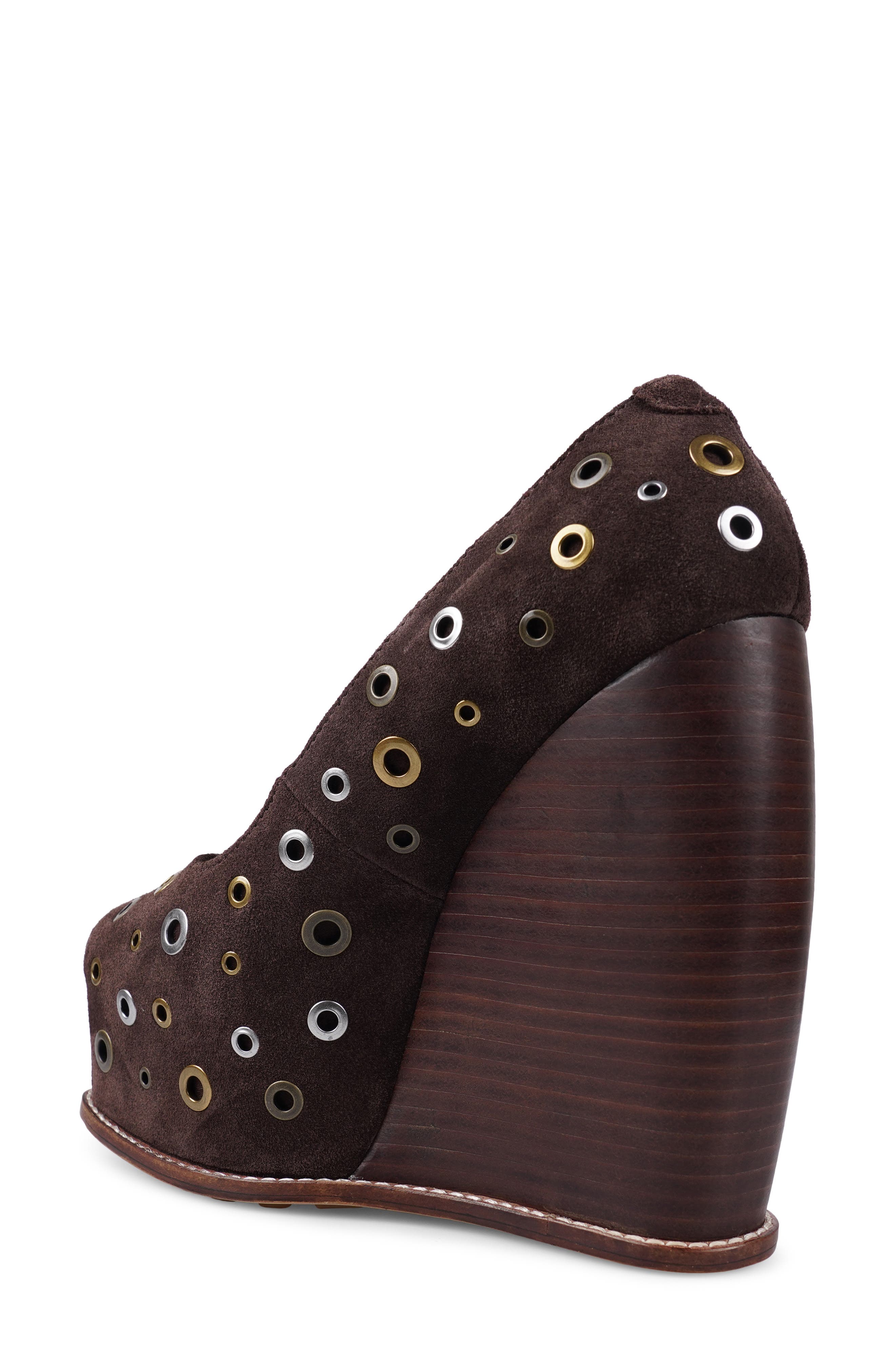 ZIGI Dolli Platform Wedge Pump, Alternate, color, Dark Brown