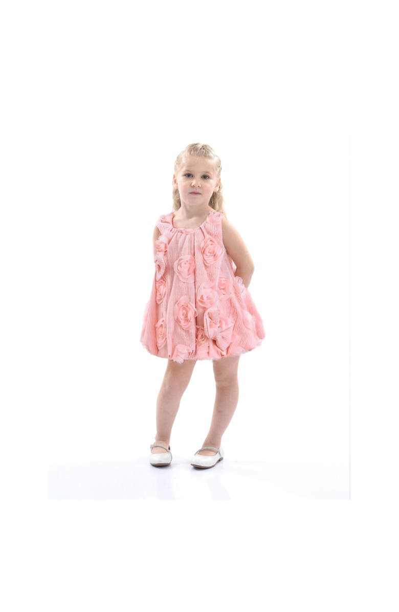 Tulleen Bow Flower Sleeveless Dress, Alternate, color,