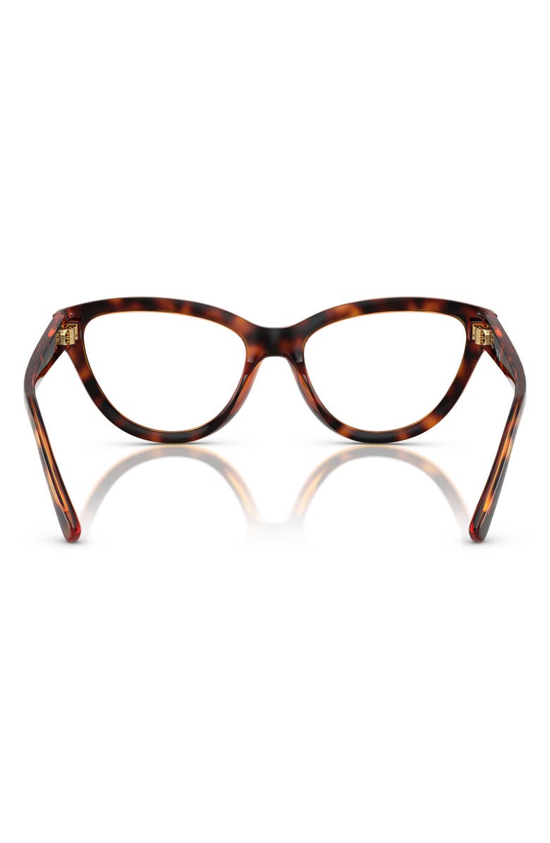 VOGUE 54mm Cat Eye Optical Glasses, Alternate, color, Dark Havana