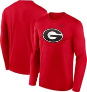 Nike Men's Nike Red Georgia Bulldogs Primetime Primary Legend Long Sleeve T-Shirt