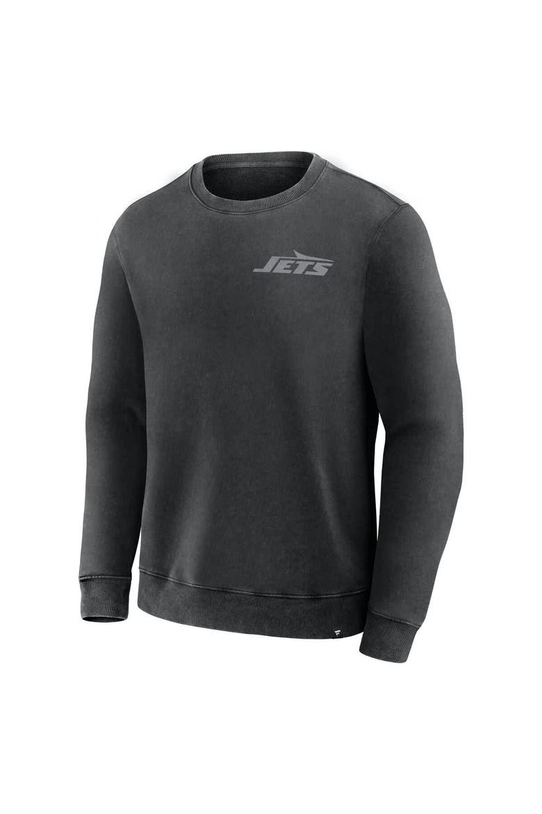 Men's Fanatics Black New York Jets Deep Route Pullover Sweatshirt, Alternate, color, Black