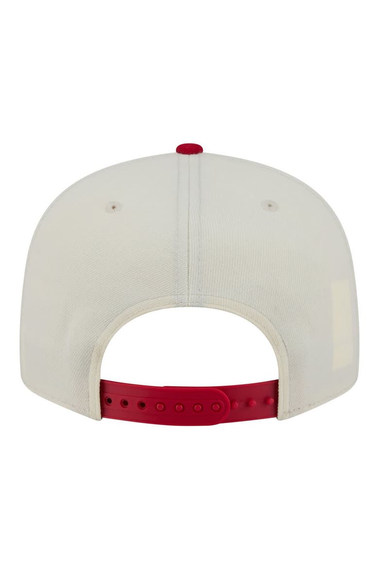 Men's New Era Cream/Red Philadelphia Phillies Localized 9FIFTY Snapback Hat, Alternate, color, Cream