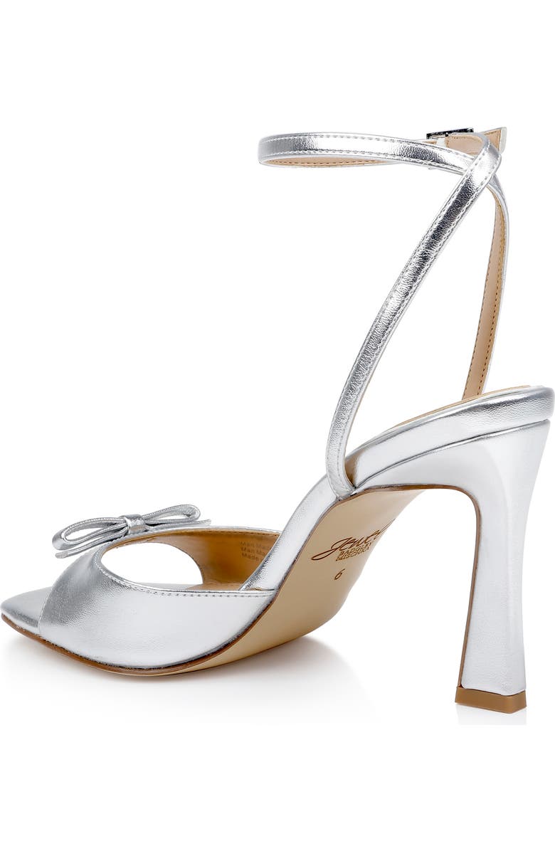 Jewel Badgley Mischka Elisha Ankle Strap Sandal, Alternate, color, Silver Metallic