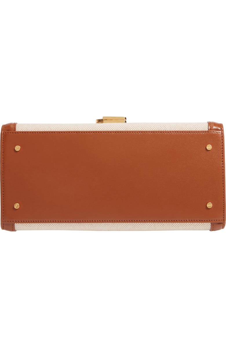 Saint Laurent Medium Cassandre Canvas & Leather Shoulder Bag, Alternate, color,