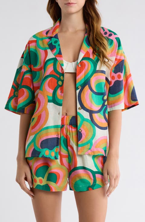 x Mami Wata Beachside Cover-Up Camp Shirt