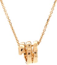 Pre-Owned Bvlgari Serpenti Viper Spiral Pendant Necklace 18K Yellow Gold
