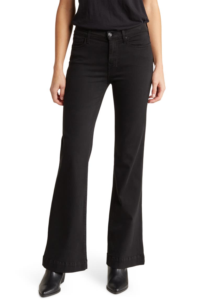 Dojo Tailorless Wide Leg Jeans, Main, color, BLACK