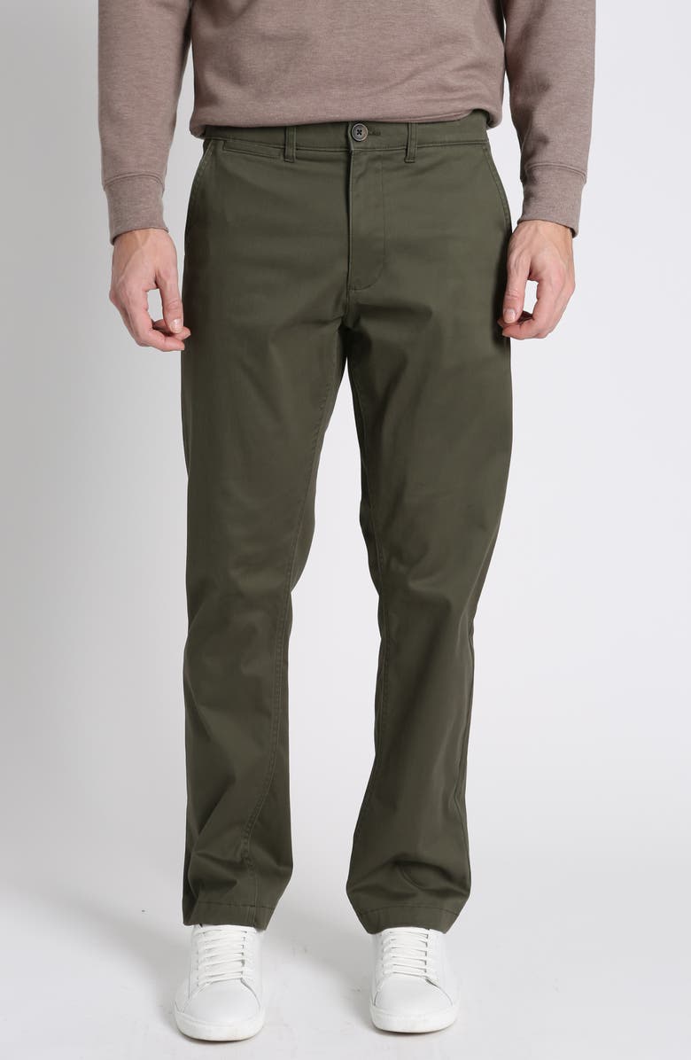 JACHS Bowie Stretch Twill Chinos, Main, color, Green