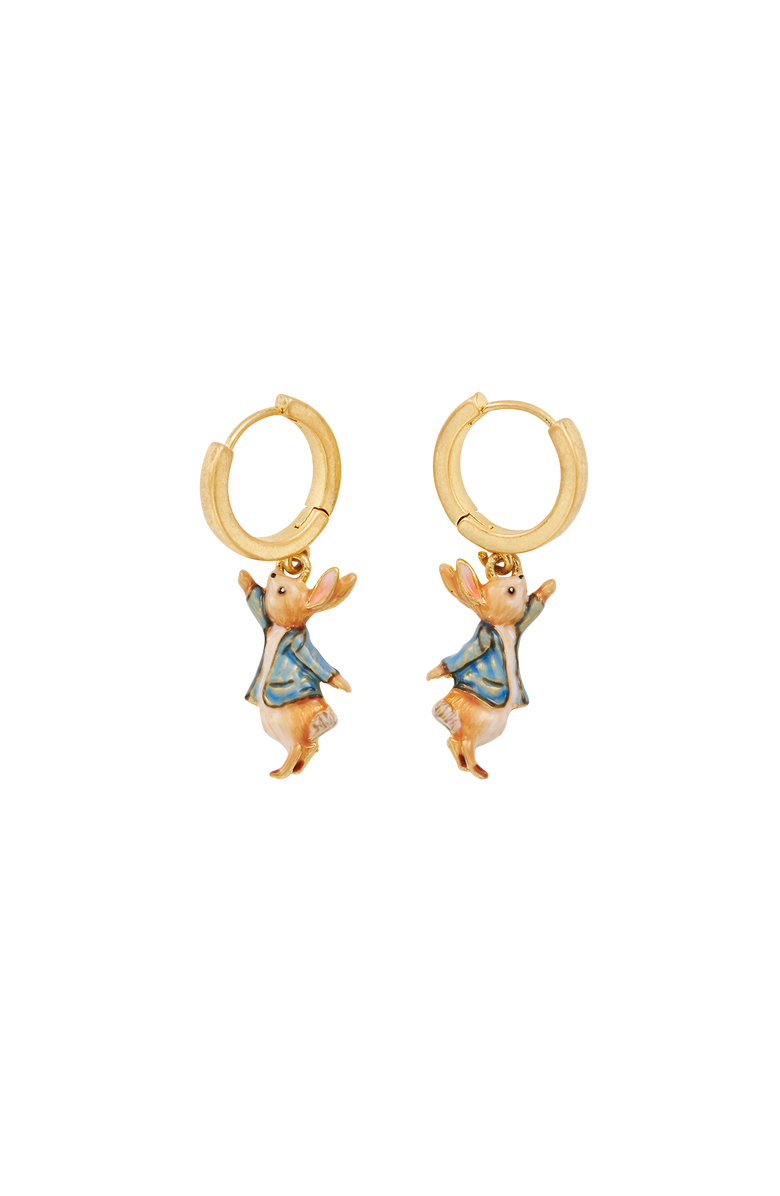 Fable England x Peter Rabbit Huggie Earrings, Main, color, Gold